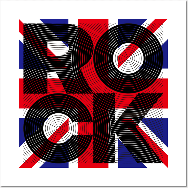 ROCK - UNION JACK Wall Art by gemgemshop